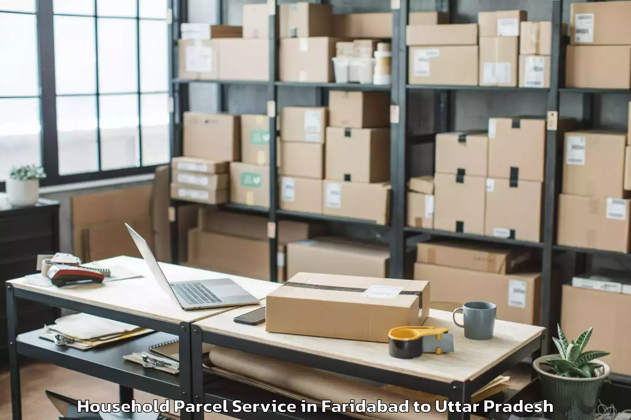 Affordable Faridabad to Etawa Household Parcel